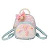 Adorable Cartoon Butterfly Kids Backpack Pearl Handle Stylish Pink School Bag