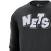 Nike Brooklyn Nets 2023/24 City Edition Letter Pattern Printed Crew Neck Long Sleeve T-Shirt Men Tops Black FN1094-010