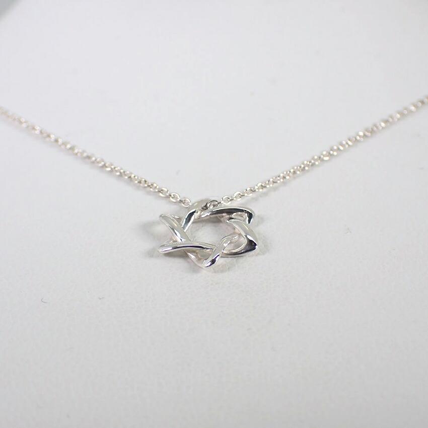 [Б/У] TIFFANY 925 Подвеска/Ожерелье Звезда Давида/g507-44