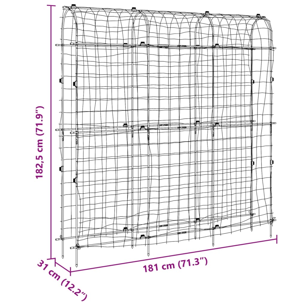 Plant Nets 4 pcs U Frame Steel