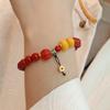 Natural Nanhong Agate Bracelet Fashion Women Daily Jewelry Lucky Gift