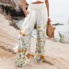 Women's Casual Pants Loose Soft Solid Color  Wide Leg Long Pants High Waist Straight Leg Pants