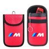 BBIS5 Car Key Case Signal Blocker Bag RFID Shielding Pocket Key Protector Anti-Theft Pouch For BMW E46 E90 E60 F30 F10 E39 E36 E87 E90