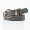 Womens Simple Pu Leather Belt With Alloy Buckle For Fashionable Office And Casual Looks