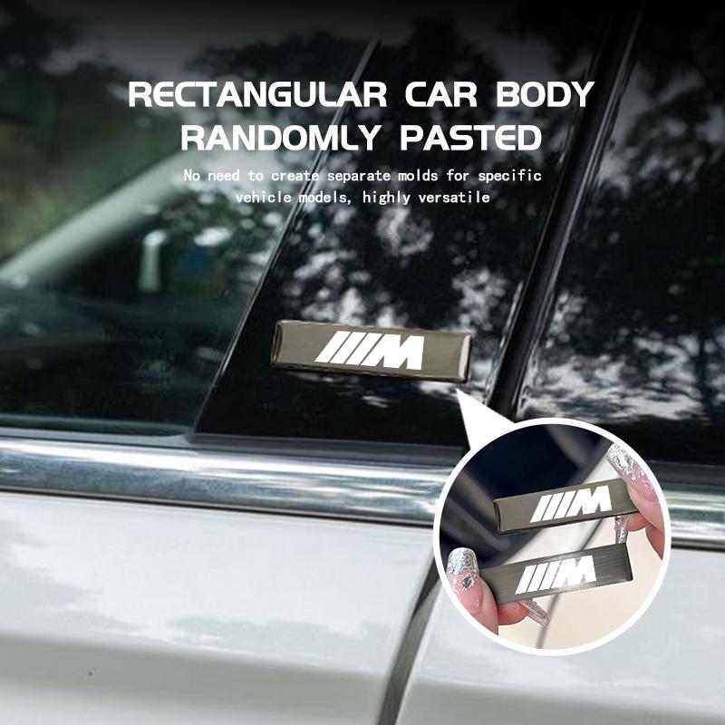OOYR4 Universal Car Logo Emblem Badge Metal Sticker Decal Accessory For BMW M Performance Alpina M3 M5 M6 X1 X3 X4 X5 G20