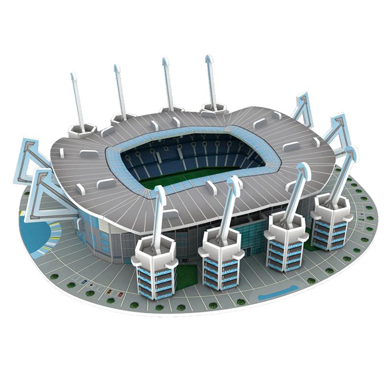 1 шт. Игрушки для фанатов на день рождения, подарки, миниатюрное футбольное поле, 3D-головоломка для самостоятельного изготовления, всемирно известные модели стадионов, футбольная игра, периферийные игрушки