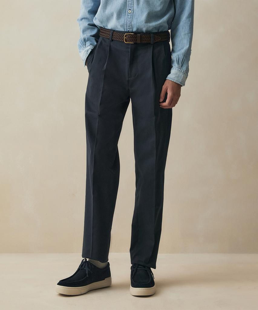 BROOKS BROTHERS Классический крой Тяжелый Хлопок Advantage (военно-морской флот) (Bbpcmm6681Q)