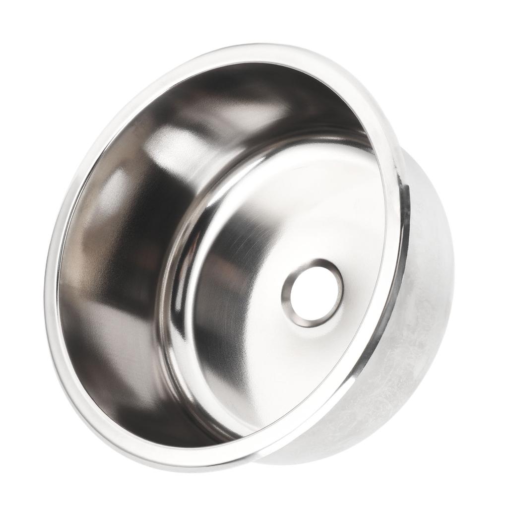 Раковина для автофургона 295x130 мм из нержавеющей стали 304, круглая, устойчивая к ржавчине, большая емкость для яхты, автодома