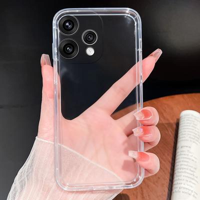 Для Oppo Reno 15 14 13 Pro 15C 15F 14F 13F Прозрачный Чехол для Телефона Простой Стиль Мягкий Тонкий ТПУ Силиконовый Легкий Задняя Крышка