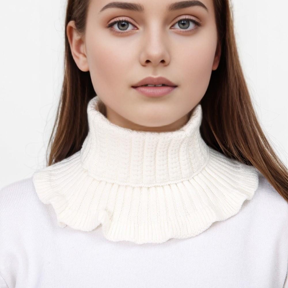 Solid Turtleneck Dickey Collar Pullover Faux Sweater Collar New Knitted Neck Warmer Daily Layering