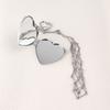 Stainless Steel Lip Balm Bag Key Chain Silver Color Lip Balm Keychain