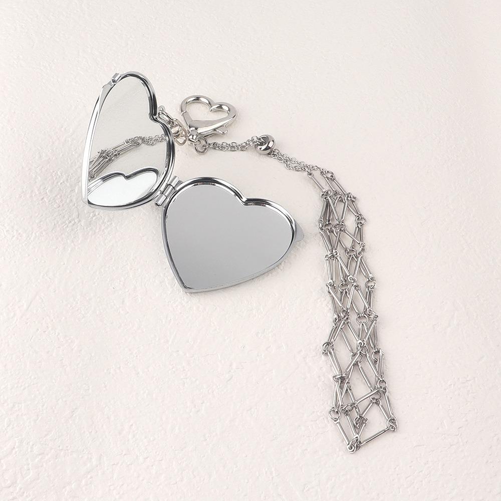 Stainless Steel Lip Balm Bag Key Chain Silver Color Lip Balm Keychain