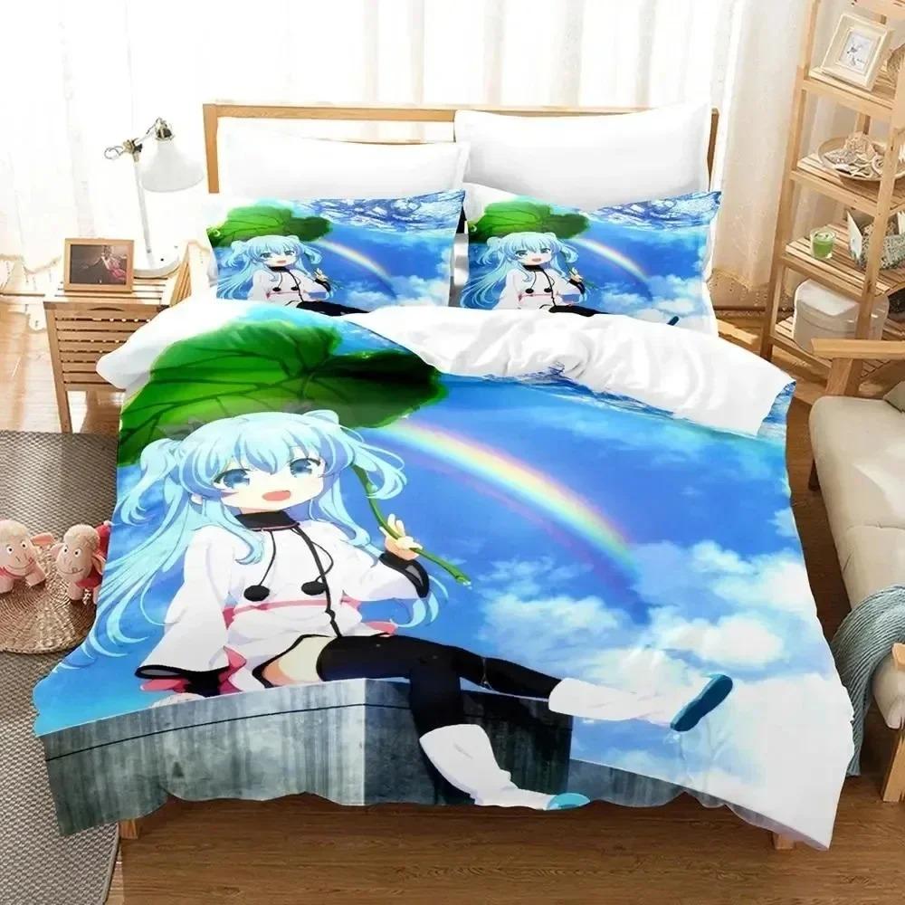 Anime Sora No Method Celestial Bedding Set 3D Printed Suitable For Bedroom Duvet Cover Set With Pillowcases Kids Home Textile