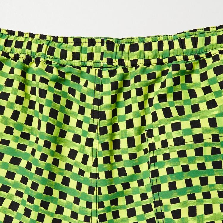 Uniqlo X Marni Коллаборация Весна-Лето 2022 Прямые Повседневные Шорты Унисекс Шорты Темно-Зеленый 451305-59