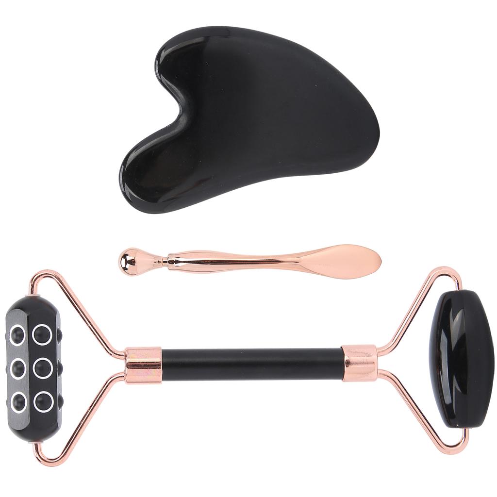 Массажер для лица с германиевым валиком, доска для скребков для лица, набор ложек для крема для глаз