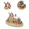 Wooden Christmas Cottages DIY Christma Decor Decoration Artware for Holiday Themed Party