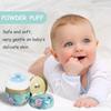 Body Powder Case with Powder Puff Powder Container Tea Box for Baby and Women Powder Puff and Powder Case for Travel