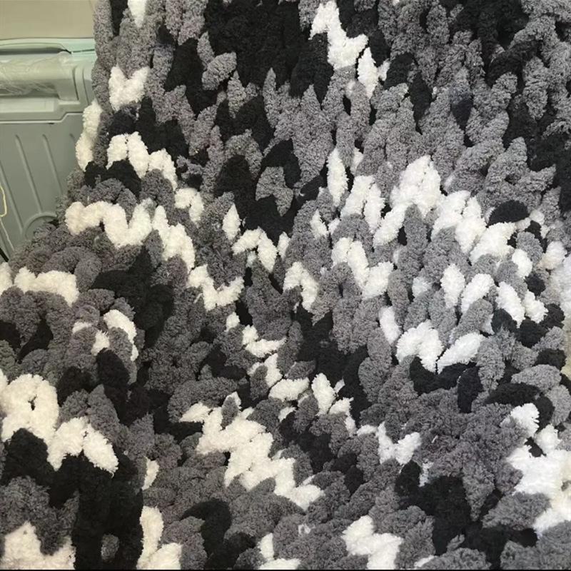 Шерстяное одеяло ручной работы с изображением радужного кошачьего хвоста: Уютный, не линяет, устойчив к выцветанию