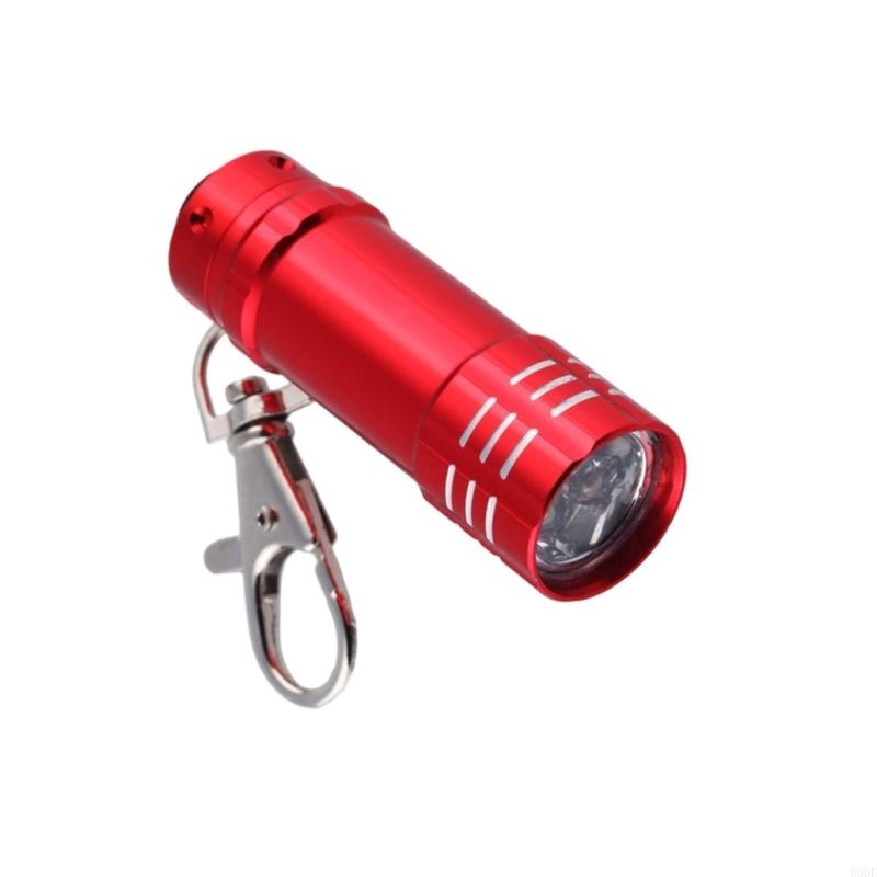 Durability 3 LED Mini Flashlight Keychain Attachmenta Aluminum Construction Energy Efficient Light Source For Adventure