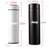 Car Stainless Steel Smart Thermos Mug Thermos LED Display Temperature For Jeep Renegade Patriot Wrangler Cherokee Compass Trail AKM1