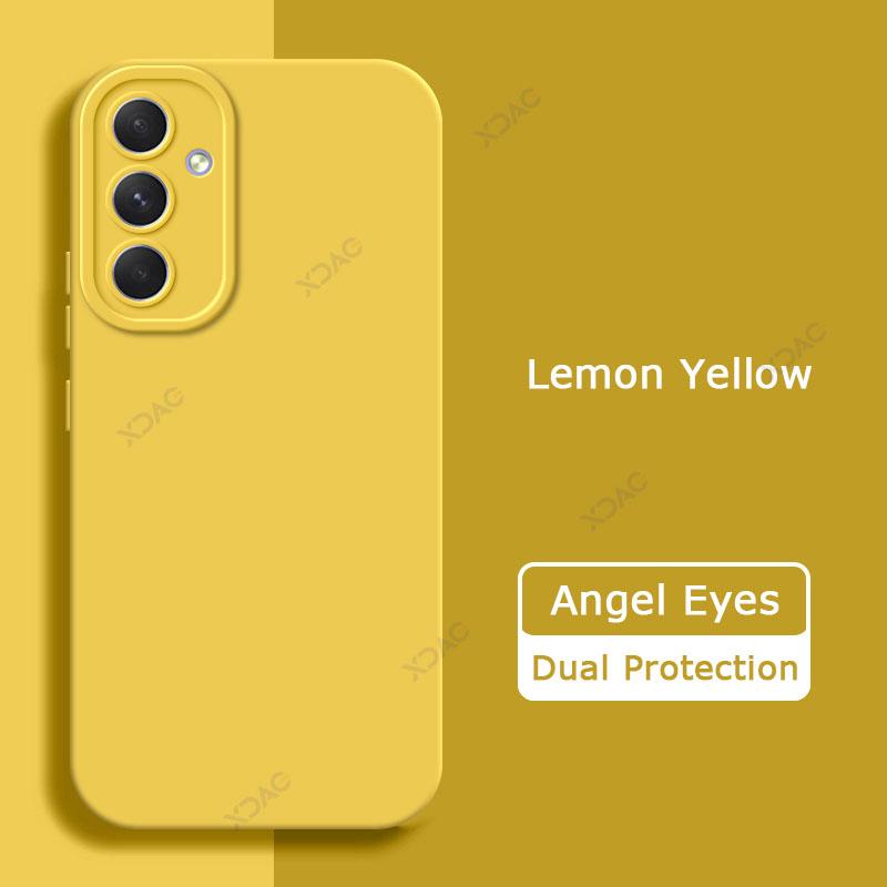 Роскошные квадратные жидкие силиконовые чехлы Angel Eyes для Samsung Galaxy A55 5G 360 защитный мягкий чехол для мобильного телефона SamsungA55 Coque
