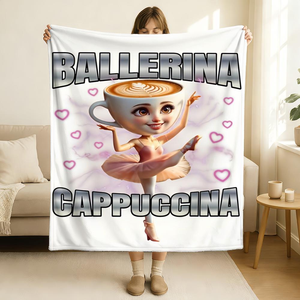 Italian Brainrot Creative Animal Blanket Soft and Skin Friendly For Couch Bed Napping Bedspread All Seasons Comforter