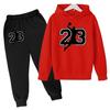 Children Basketball Clothing Hoodies+Pant Set Girls Boys 3-12 Years Kids Coat Spring Autumn Sports Pullover Toddler Suit