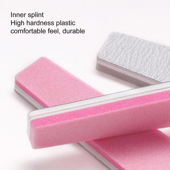 2 Pcs Nail Polishers Double-sided Great Friction Reusable Beauty Caring Thick Manicure Shaping Nails Long Nail Files Polishing Tool Nail Salon Stuff