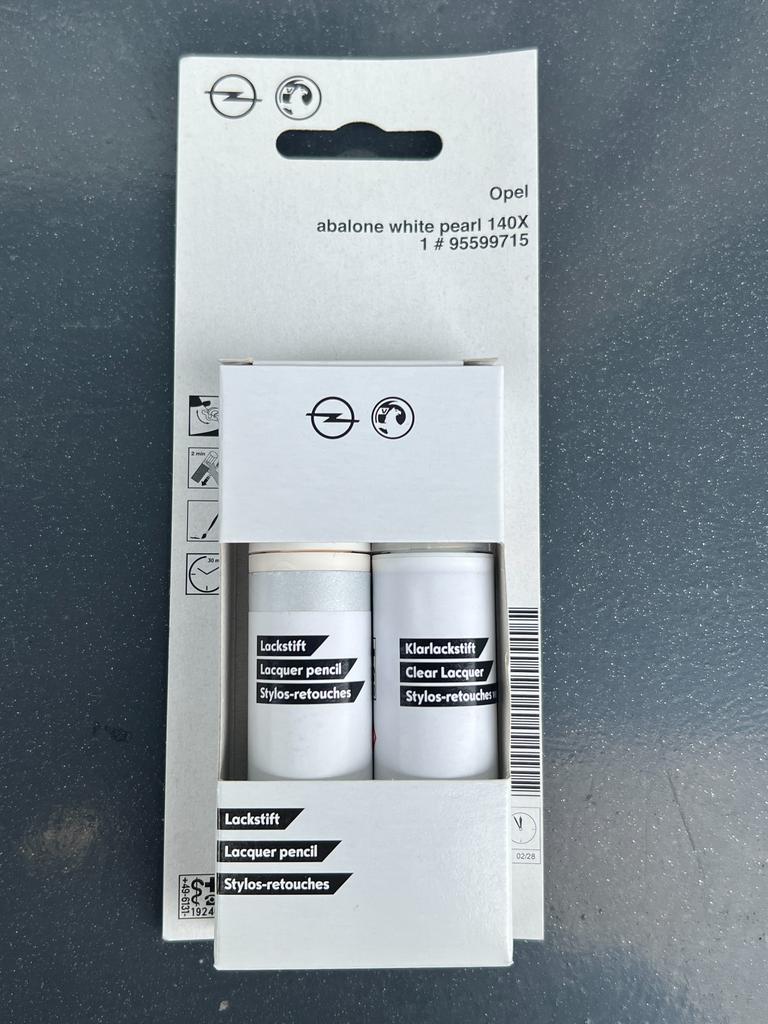 Original OPEL 140X (Z140X) Touch-Up Car Paint + Clearcoat 2x12ml