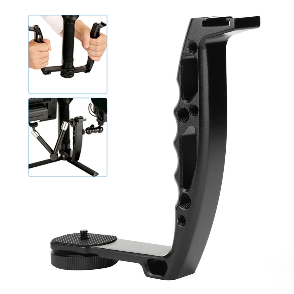 Aluminum Alloy L Bracket Extended Single Handle Grip for Zhiyun Crane 2 DJI Ronin S Gimbal