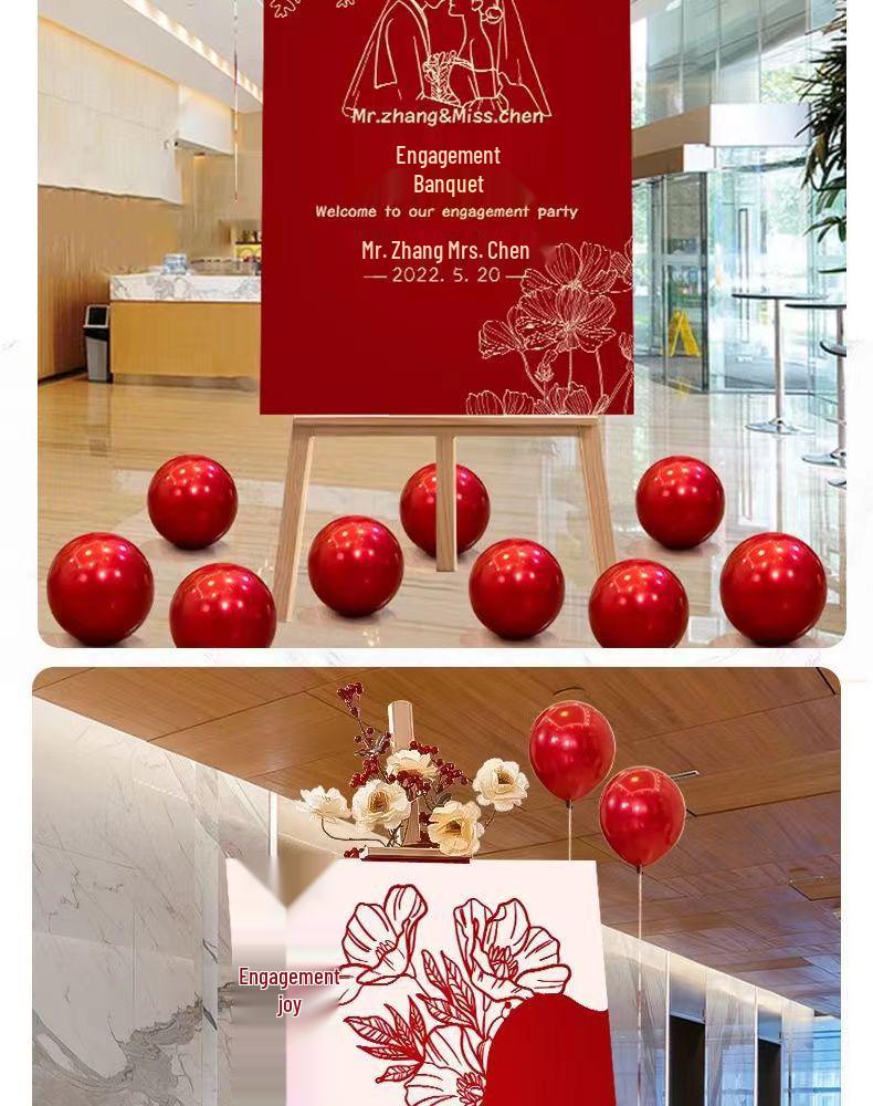 Индивидуальная свадебная церемония Приветственный знак: Направленный декор для помолвки с водным фоном