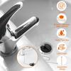 4 Pcs Universal Bath Plug, Kitchen Sink Plug with Stainless Steel Chain, Universal Bath Plug with Stainless Steel Chain and S-Shaped Hook
