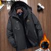 Winter Down Jackets Men's Thickened Coats with Added Down Men's Cotton Jackets Plus-size Mountaineering Suits Windproof and Warm Cotton-padded Jackets