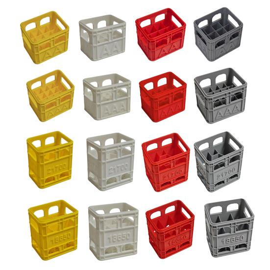 Коробка для хранения батареек с надежной защелкой, компактный органайзер для батареек