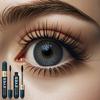 2-in-1 4D Fiber Eyelash Mascara Curling and Lengthening, Super Waterproof, Volumizing Black Mascara Perfect Fit Makeup Cosmetic