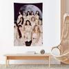 Korea Kpop Band LLoona Kpop Tapestry Microfiber Wall Hanging For Bedroom Living Room Decor Outdoor Festival Bar Background