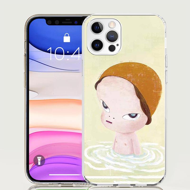 Y-Yoshitomo Nara Phone Case for Apple iPhone 17 Air 16 15 Plus 14 + 13 Mini 12 11 Pro Max 7 8 SE 16Max Soft Shell Cover Coque 17