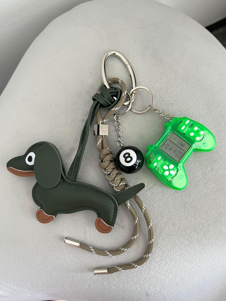 Оригинальный нишевый дизайн брелок для ключей в стиле таксы, подвеска для сумки