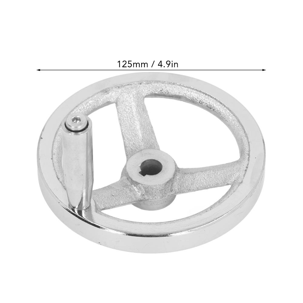 Round Shape Cast Iron Handwheel Cast Iron Material Hand Wheel with Handle  For Lathe