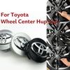 4 шт. 57/62 мм Колпачки центральных ступиц колес автомобиля Для Rav4 Aygo Yaris Corolla Camry Наклейки-аксессуары для декора центра шин автомобиля KC0