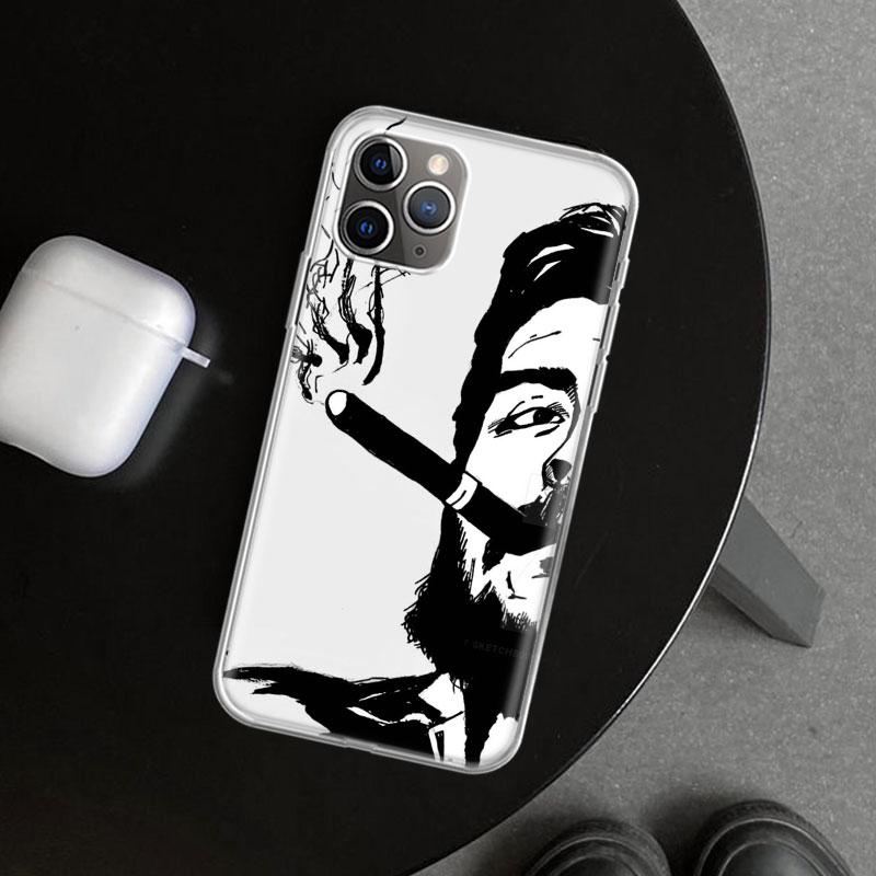 Че Гевара Сигарета Чехол для Телефона для iPhone 11 12 13 Mini 14 15 Plus 16 Pro Max 17 Air 7 8 + SE Арт Индивидуальный Fundas 11 12