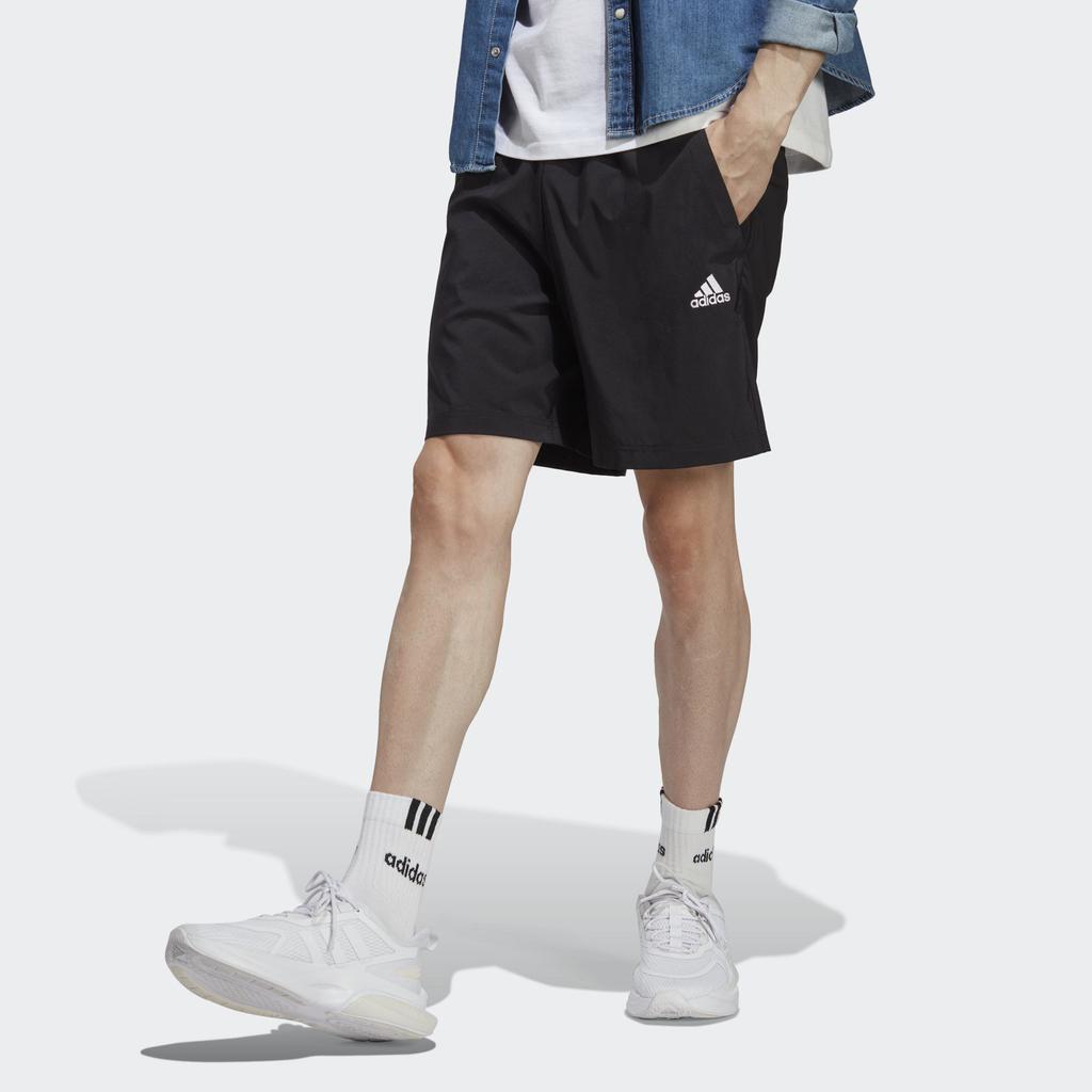 adidas Мужские шорты Aeroready Essentials Chelsea с однотонным логотипом на шнурке, черные IC9392