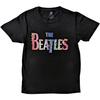 The Beatles Unisex Adult Floral Cotton Logo T-Shirt