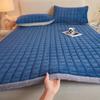 Winter Quilted Milk Velvet Thin Mattress Toppers Thickened Warm Bed Sheet Bedspread Single Double Soft Fold Tatami Floor Mat