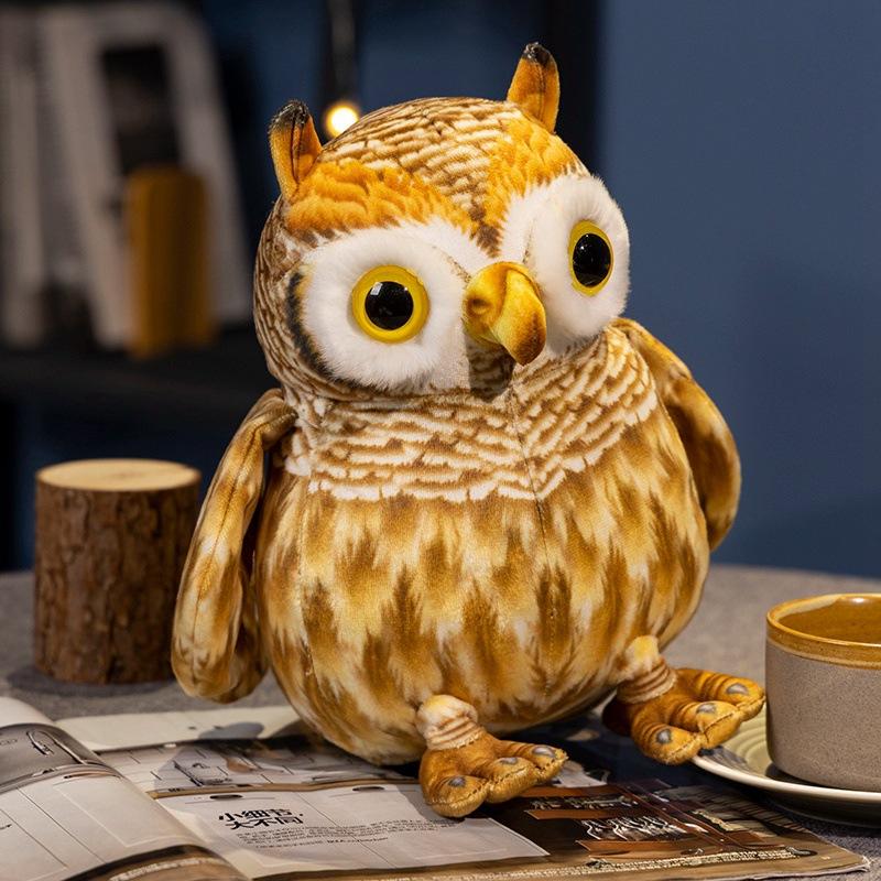 Имитация совы кукла плюшевая игрушка украшение для дома орнамент детская успокаивающая тряпичная кукла подарок на день рождения