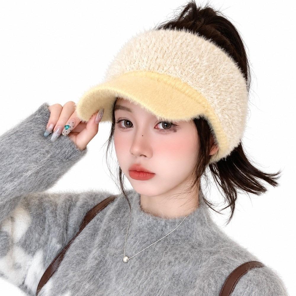 Warm Knitted Beanie Hat Soft Winter Warm Hat Fashion Duck Tongue Cap Outdoor