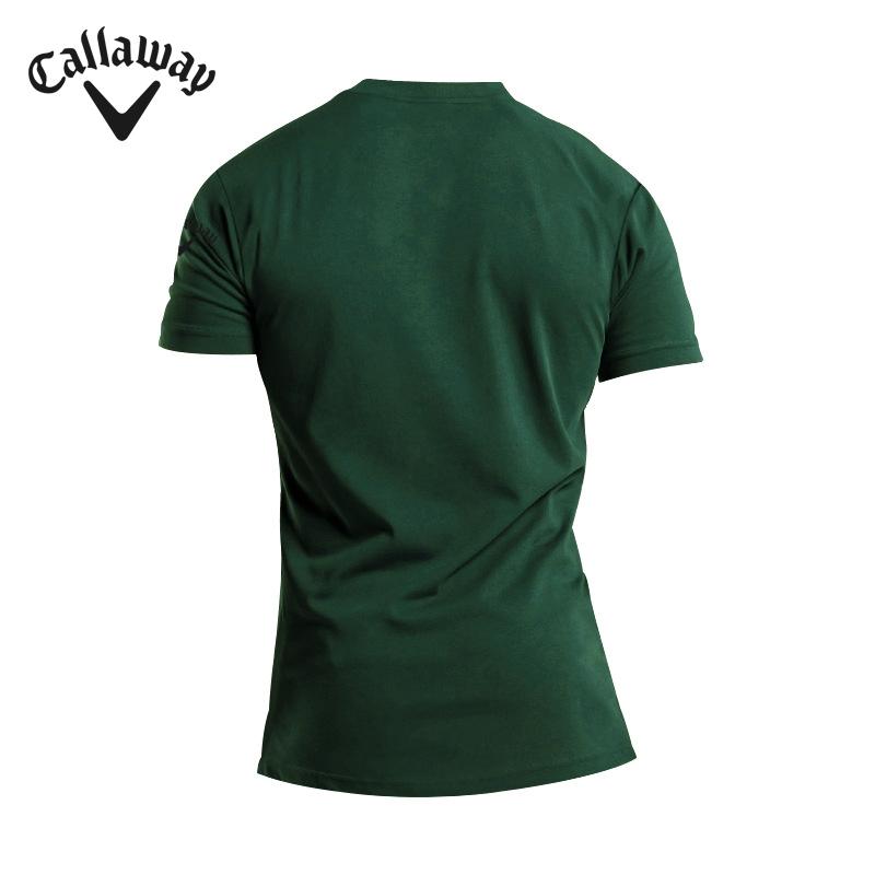 Callaway Летняя вышивка Новая большая мужская футболка с коротким рукавом и карманом на пуговицах Поло