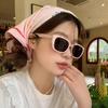 Elegant Sweet Bowknot Turban Thin Triangular Hair Band Temperament Headscarf Vacation