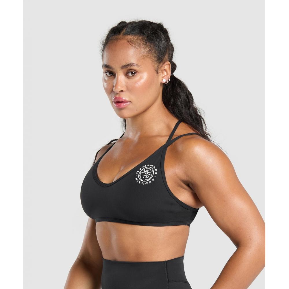 Gymshark Бюстгальтер Legacy Black B1c6u Bb2j