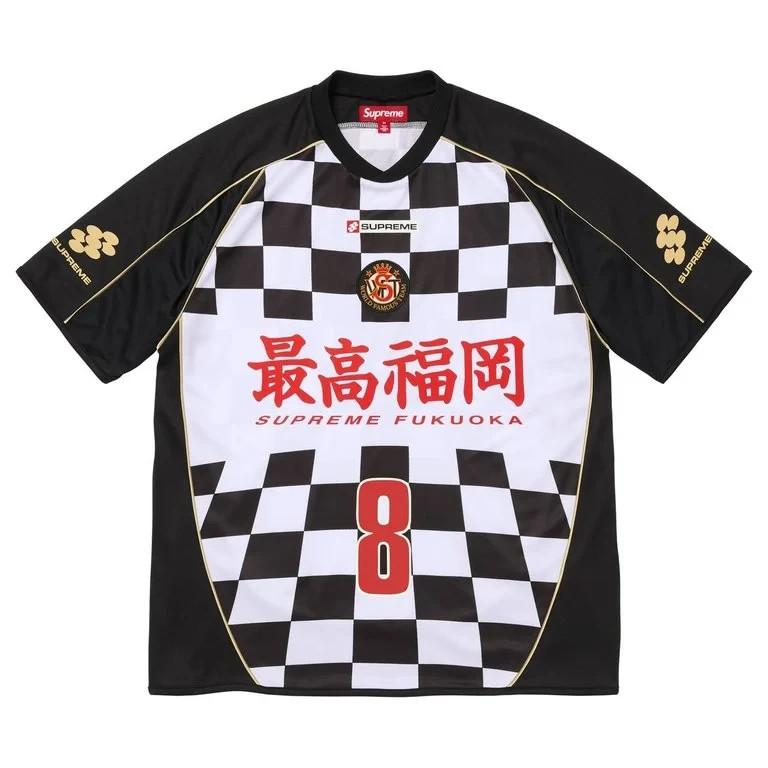 Supreme Checkerboard Soccer Jersey Black